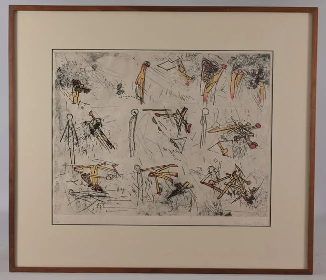 Roberto Matta, Composition, 1959, Color Etching