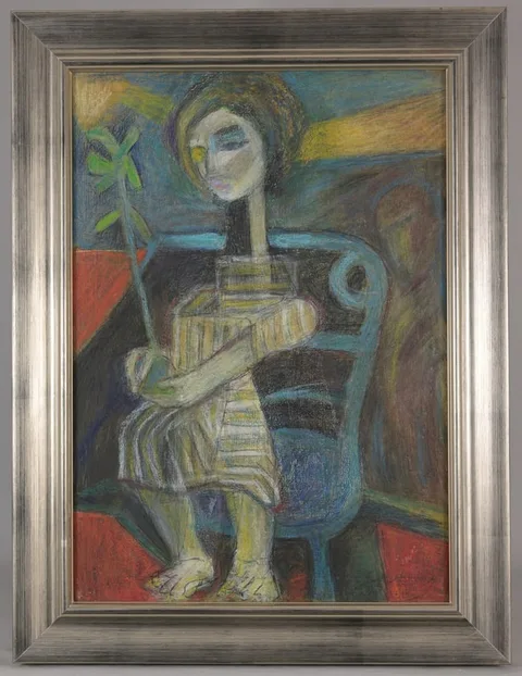 Untitled by Claude Venard, Mixed Media, sold Aug 2025