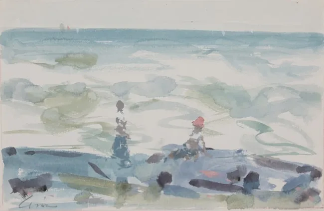 Untitled by Andre Gisson, watercolor on Paper, sold Aug 2025