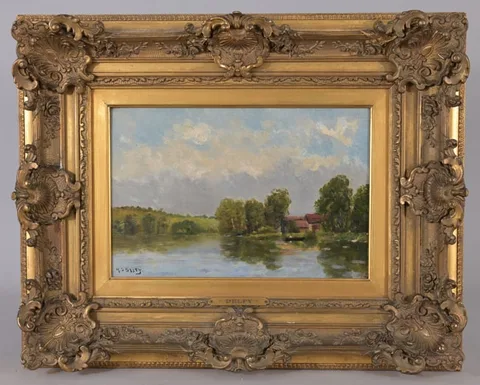 Hippolyte Camille Delpy, Untitled, Oil on Board