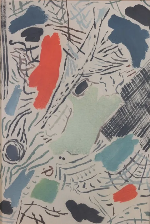 Untitled by Jean René Bazaine, Mixed Media on Paper, sold Aug 2025