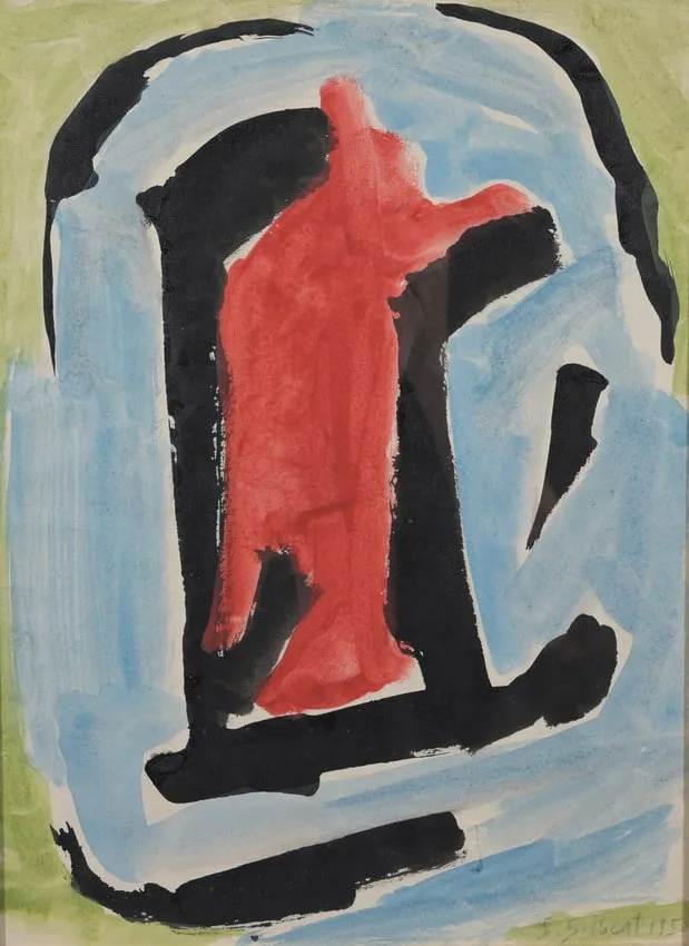 Stephen Gilbert, Untitled, 1950, Watercolor & Gouache