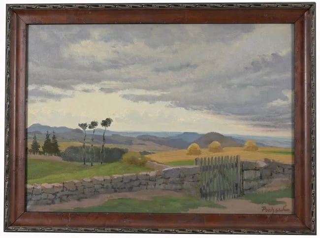 Untitled by Gustave Poetzsch, Oil on Board, sold Aug 2025