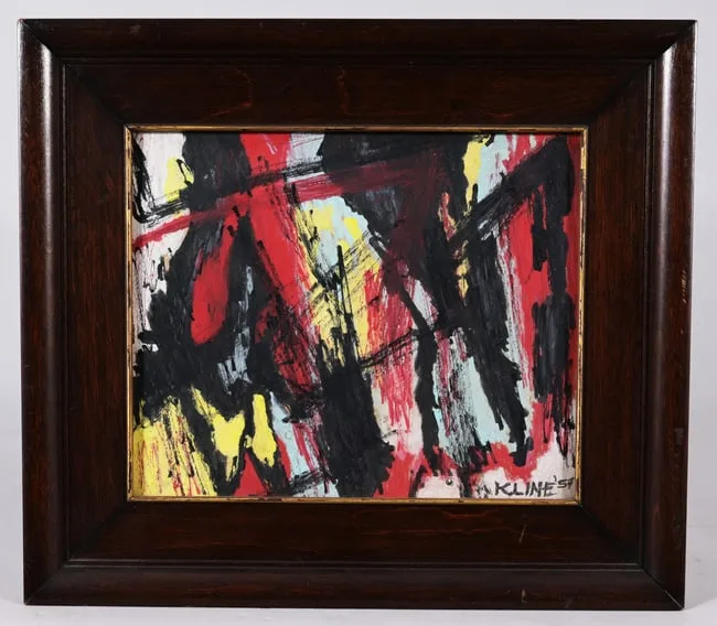 Untitled by Franz Kline, Mixed Media on Panel, offered Aug 2025