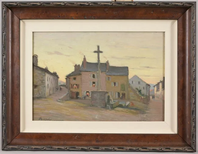Untitled by Gustave Poetzsch, Oil on Board, sold Aug 2025