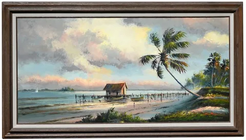 Harold Newton, Untitled, Oil on Board