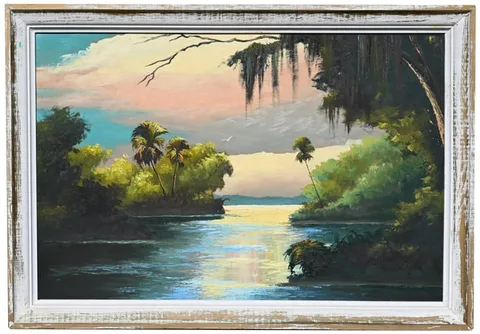 James Gibson, St Lucie Sunrise, Oil on Board