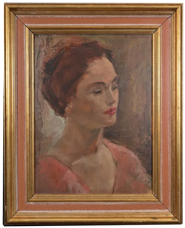 Untitled by Moses Soyer, Oil on Canvas, sold Sep 2025
