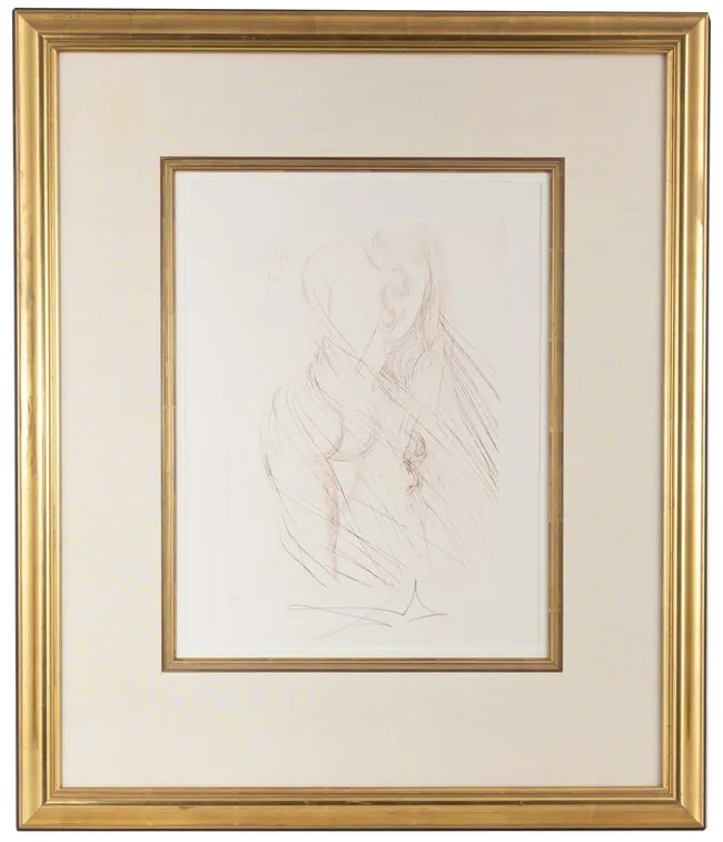 Nu by Salvador Dalí, Drypoint, sold Sep 2025
