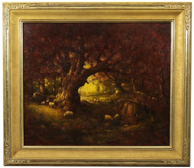 Henry Hammond Ahl, An Ancient Oak, 1936, Oil on Canvas
