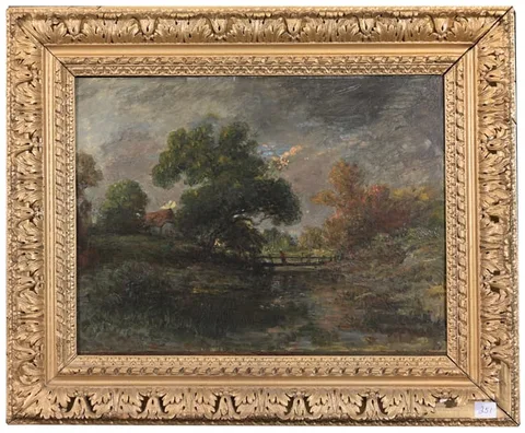 Théodore Rousseau, Untitled, oil on panel