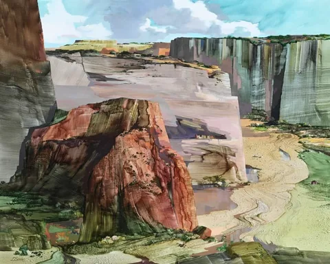 Laurence Philip Sisson, Grand Canyon, Oil on Canvas