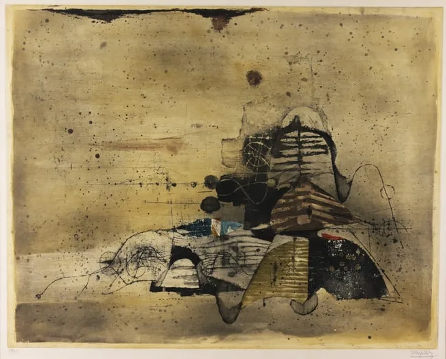 Collines IV by Johnny Friedlander, 1964, Etching and Aquatint, offered Sep 2025