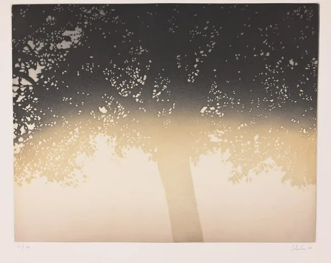 Oak Tree by Jean Solombre, Etching with Aquatint, offered Sep 2025
