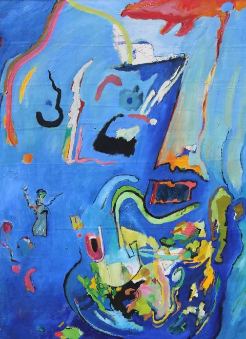 Thomas Koether, Ibiza Night 2, Oil on Canvas