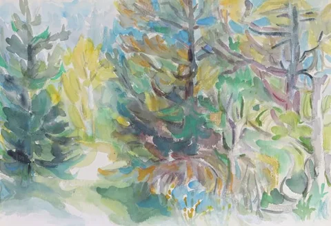 Untitled by Yolanda Fusco, Watercolor on Paper, offered Sep 2025