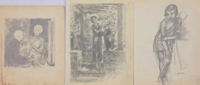 Untitled by Francis Luis Mora, Pencil on Paper, sold Sep 2025