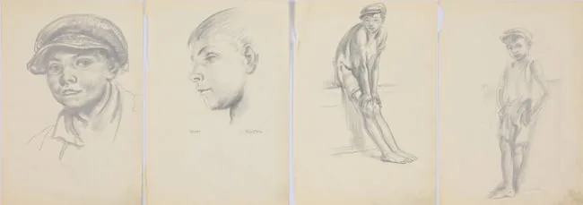 Untitled by Francis Luis Mora, Pencil on Paper, sold Sep 2025