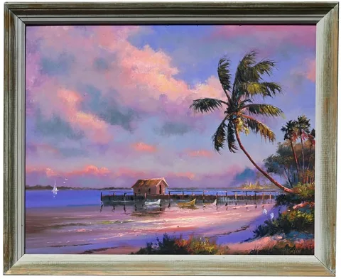 Harold Newton, Untitled, Oil on Masonite