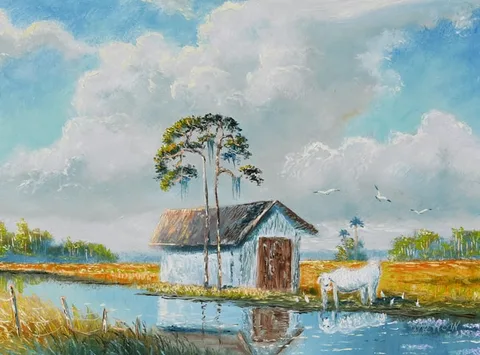 Samuel Newton, Untitled, Oil on Masonite