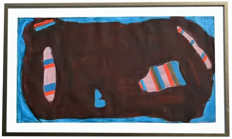 Betty Parsons, midwife, acrylic on paper