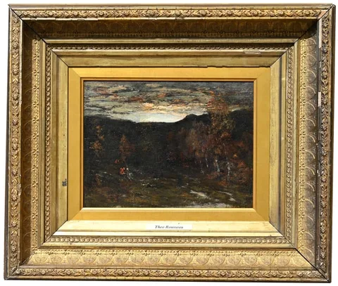 Théodore Rousseau, Untitled, Oil on Cradled Panel