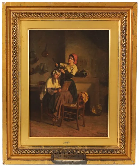 Théophile Emmanuel Duverger, Untitled, Oil on Board