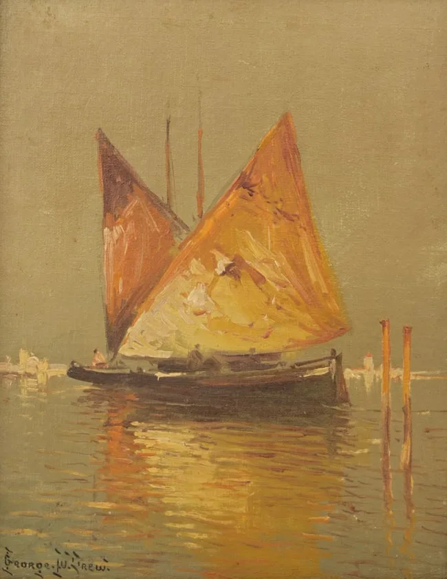 Untitled by George W. Drew, Oil on Board, sold Nov 2025
