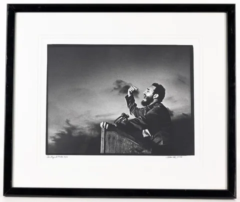 Osvaldo Salas, Fidel Castro Santiago de Cuba, 1960, Silver Print