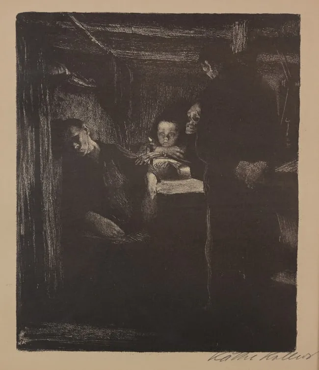 Tod by Käthe Kollwitz, 1897, Lithograph, sold Nov 2025