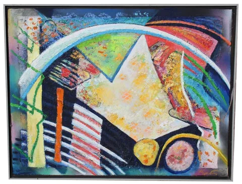 Thomas Koether, Random Perimeters, Oil on Paper