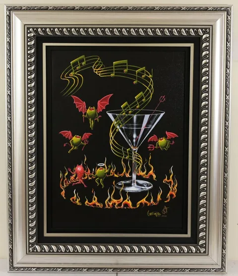 Devilish Angel Dance by Michael Godard, Giclee on Canvas, sold Nov 2025