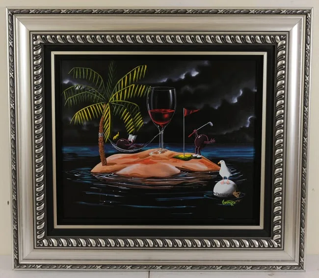 Paradise by Michael Godard, Giclee on Canvas, sold Nov 2025