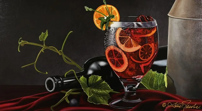 Scott Jacobs, Summer Sangria, 2021, Acrylic and Oil on Linen