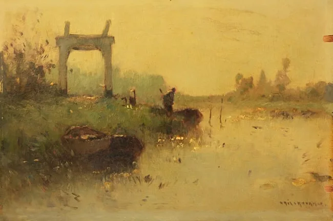 Untitled by Aris Knikker, Oil on Board, sold Nov 2025