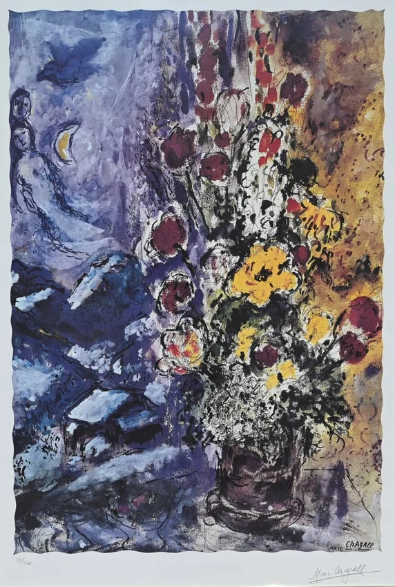 Bouquet de fleur by Marc Chagall, Litho, sold Nov 2025