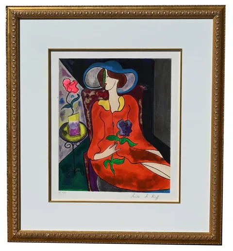 La Nuit by Linda Le Kinff, Color Serigraph, sold Nov 2025