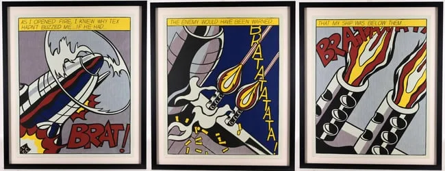 As I Opened Fire by Roy Lichtenstein, Offset Lithograph, offered Jan 2026
