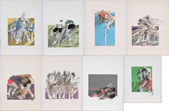 Datuk Ibrahim Hussein, Sport Series, 1986, Offset Lithograph on Paper