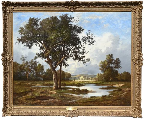 Léon Richet, The Faggot Gatherer, oil on canvas