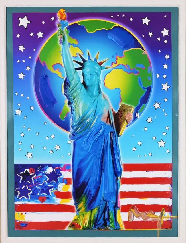 Peace on Earth II by Peter Max, Mixed Media/Acrylic, sold Jan 2026