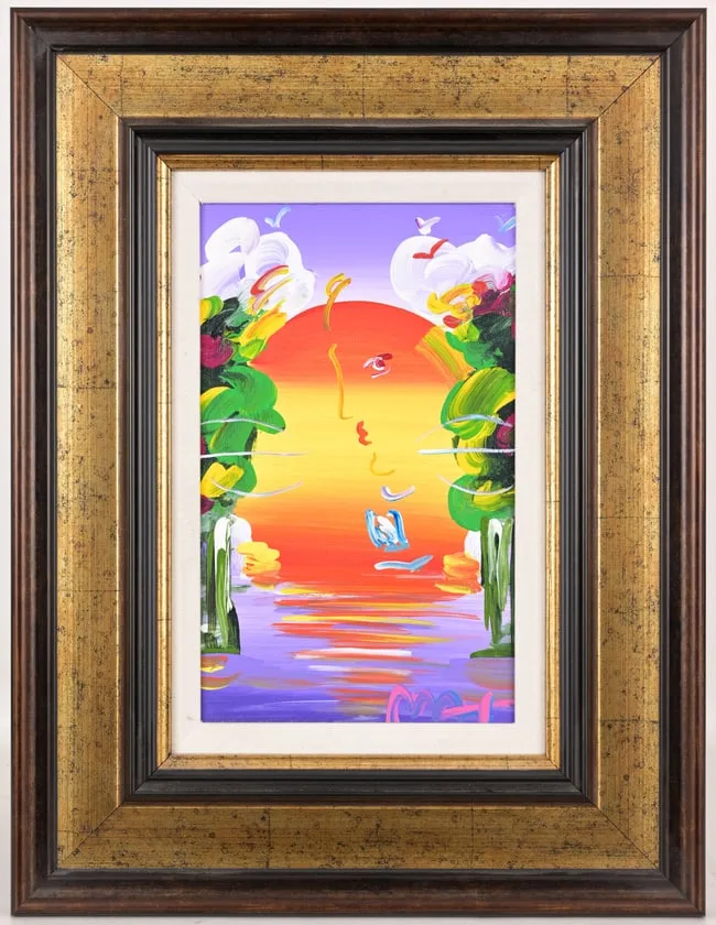 Peter Max, Better World, Acrylic on Canvas