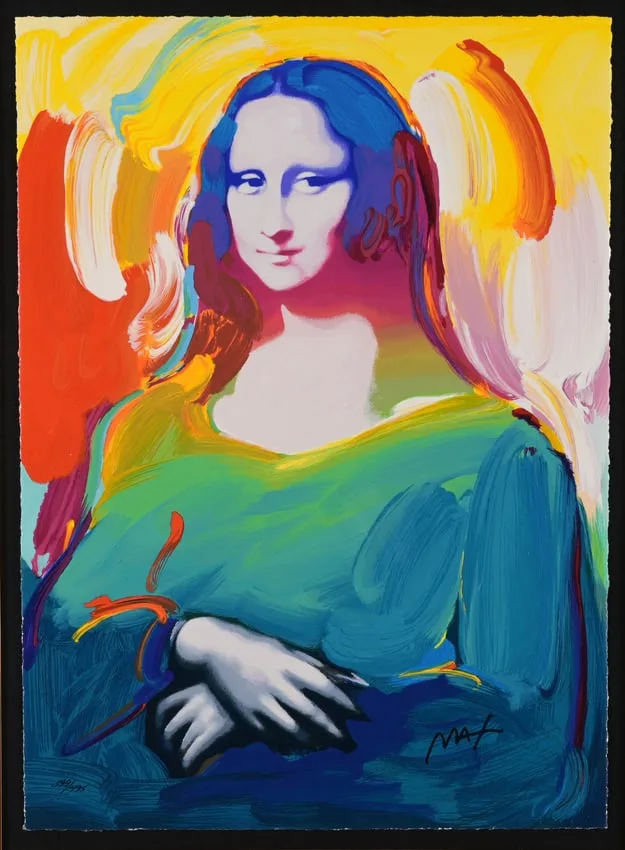 Peter Max, Mona Lisa, Color Serigraph on Paper