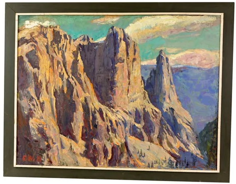 Untitled by Elmer Wachtel, Oil on Canvas, sold Jan 2026