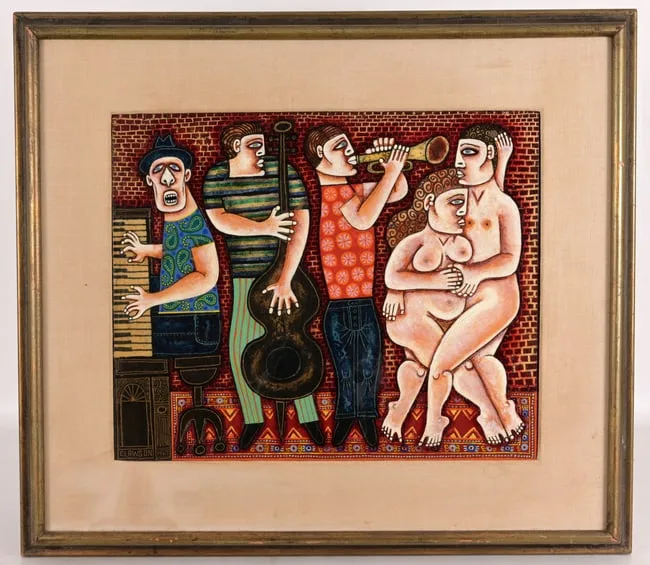 Untitled by Rex Clawson, Oil on Board, offered Jan 2026