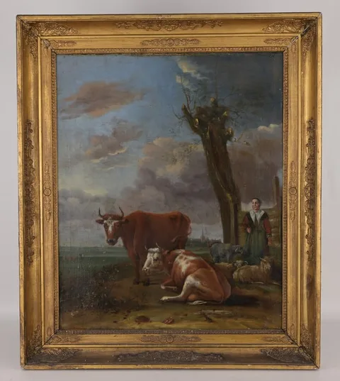 Paulus Potter, The Milkmaid, 1647, Oil on Canvas
