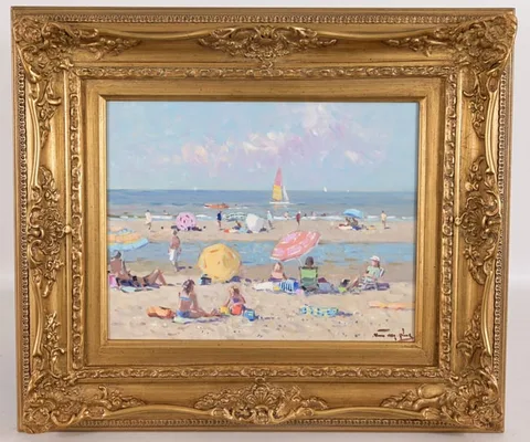 Untitled by Niek Van der Plas, Oil on Panel, sold Jan 2026