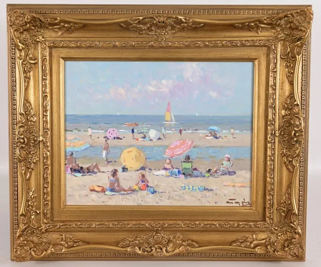 Untitled by Niek Van der Plas, Oil on Panel, sold Jan 2026