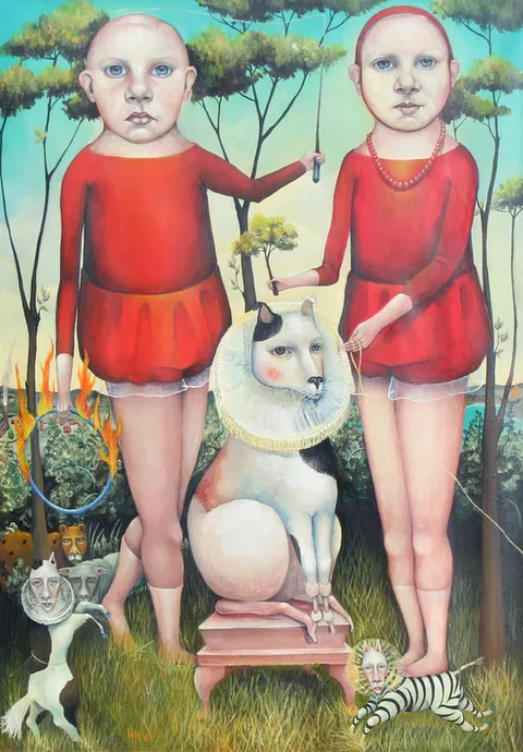 Heather Nevay, Act II: Rite of Passage, 2000, Oil/Acrylic on Panel