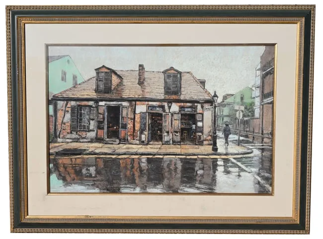 Alan Flattmann, Bourbon & Water, Pastel on Paper